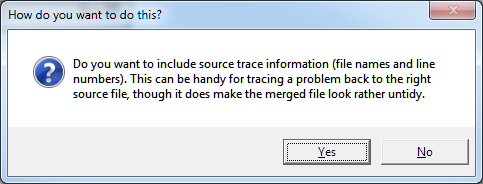 Include source files or not as you see fit