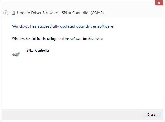 Installation successful
